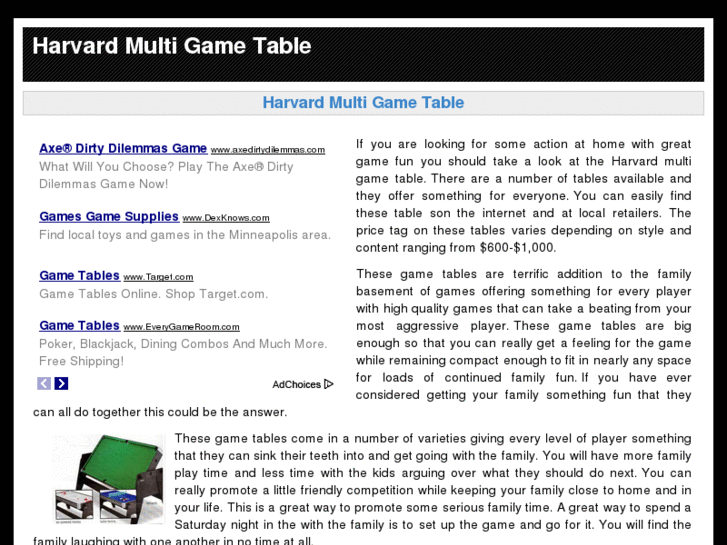 www.harvardmultigametable.com