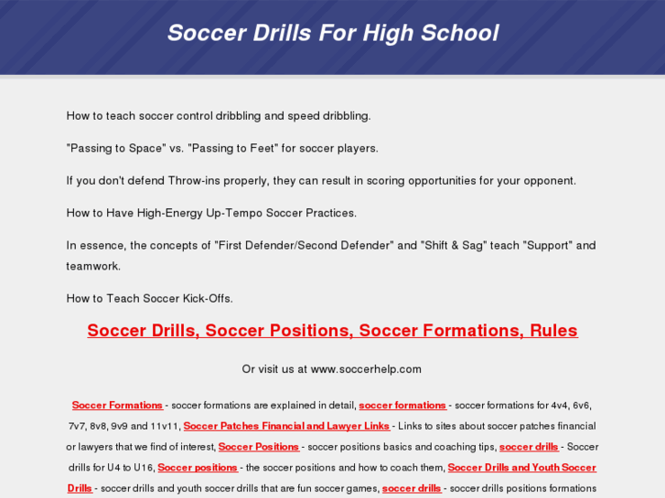 www.soccerdrillsforhighschool.com