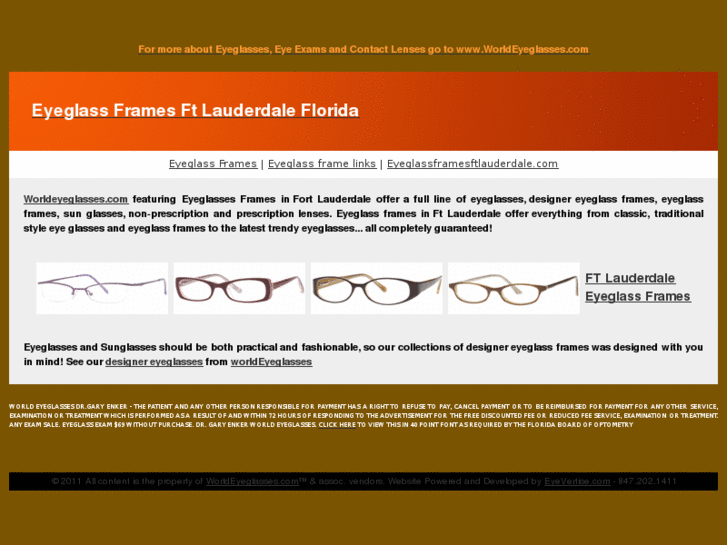 www.eyeglassframesftlauderdale.com