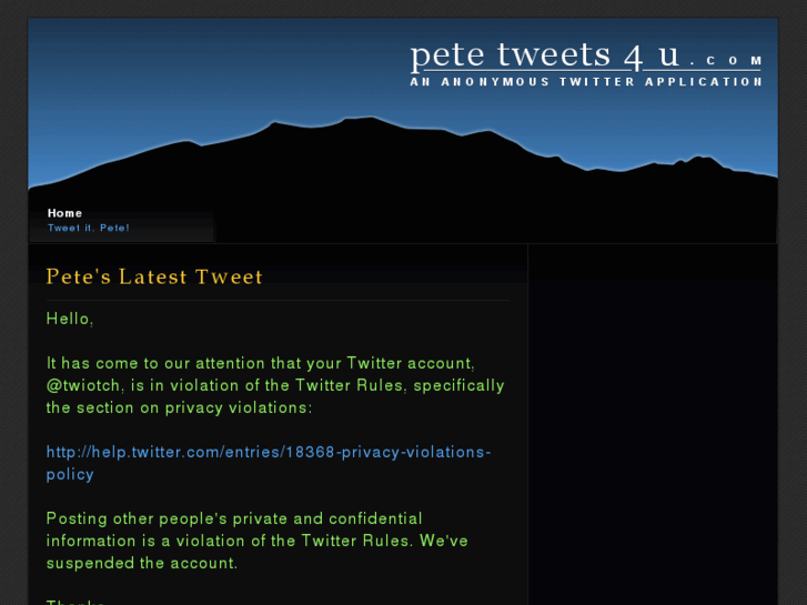 www.petetweets4u.com