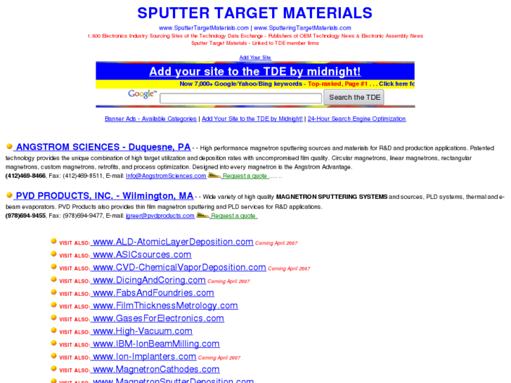 www.sputteringtargetmaterials.com