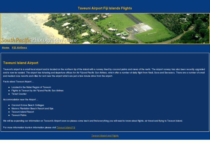 www.taveuniairport.com