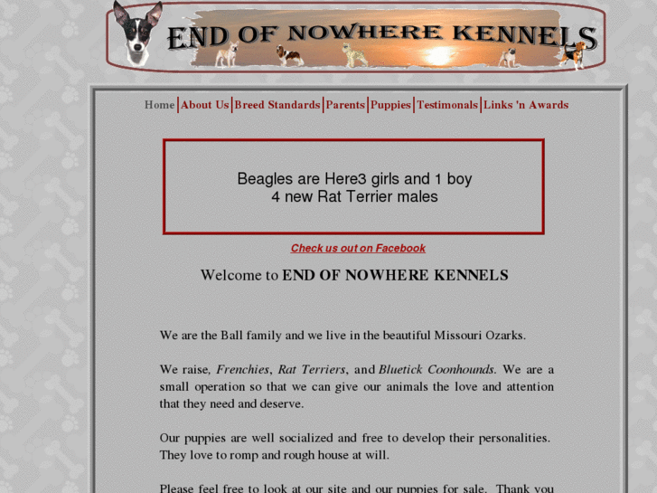 www.endofnowherekennels.com