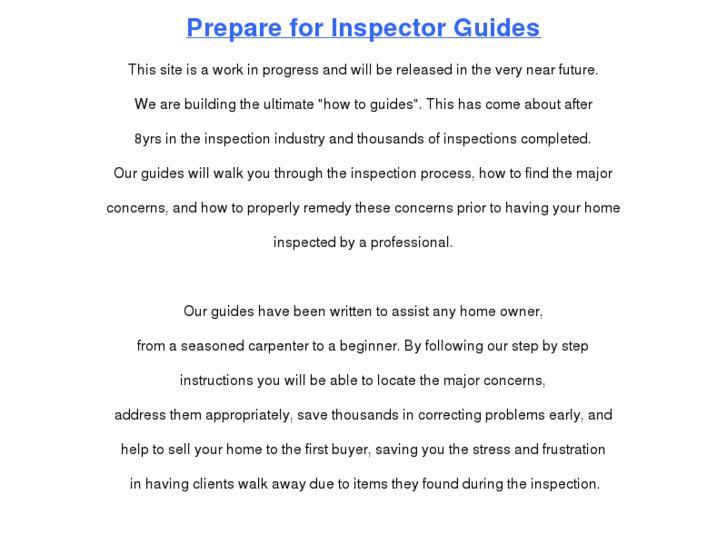 www.prepareforinspector.com