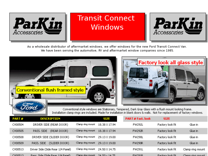 www.transitconnectwindows.com