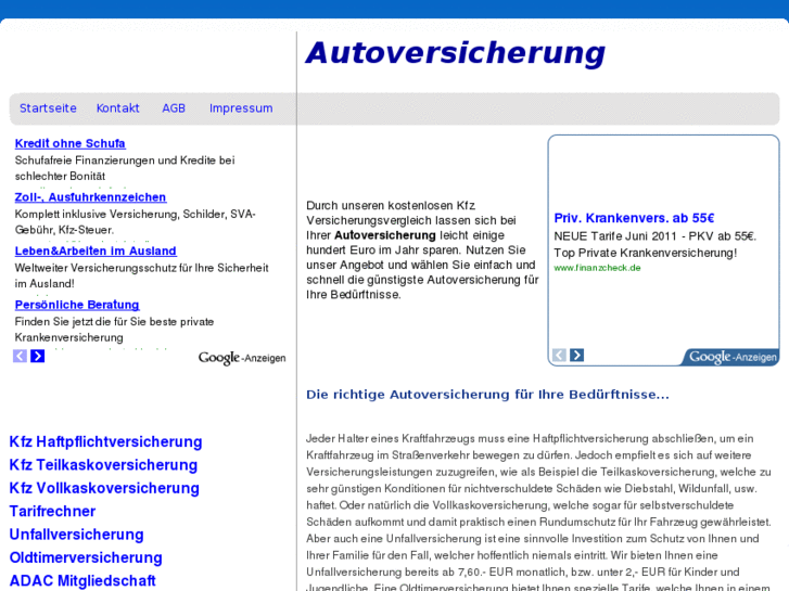 www.autoversicherungen24.biz