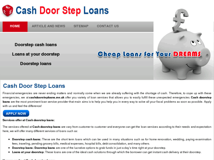 www.cashdoorsteploans.me.uk