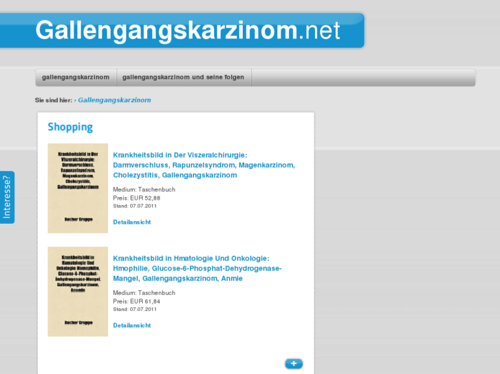 www.gallengangskarzinom.net