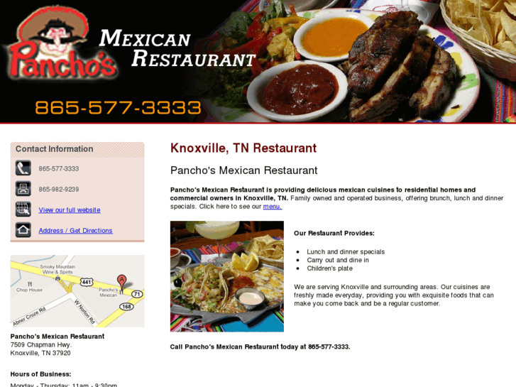 www.panchosmexicanrestauranttn.com