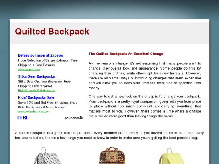 www.quiltedbackpack.com