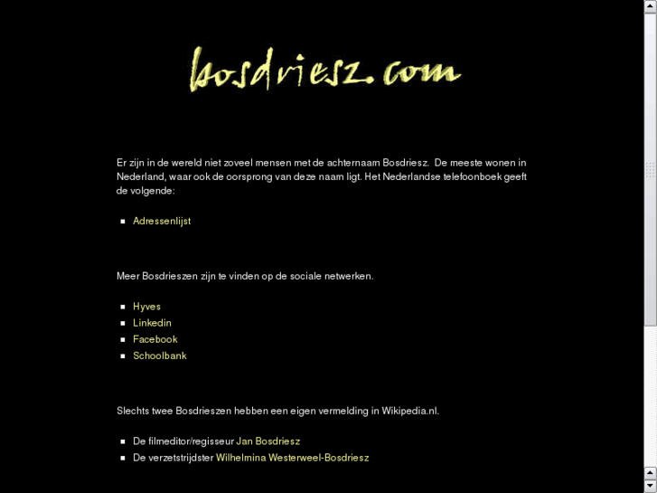 www.bosdriesz.com