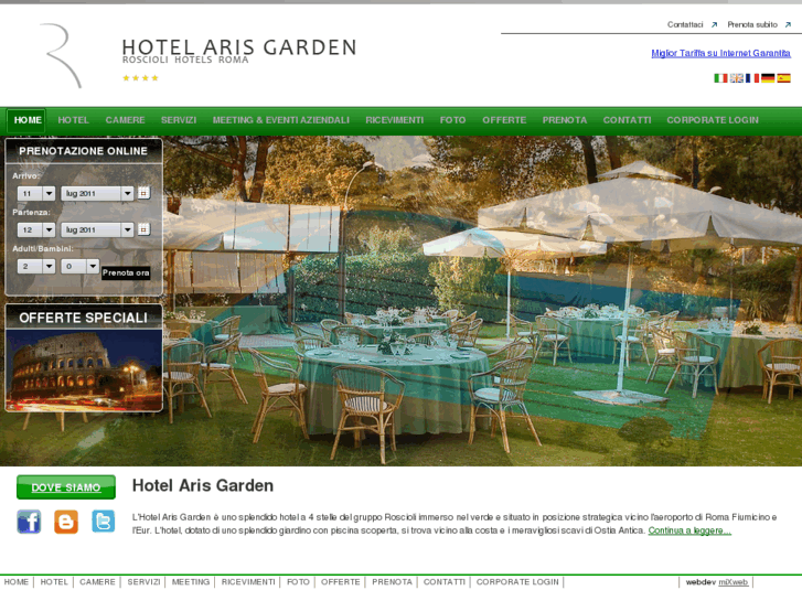 www.hotelarisgardenrome.com