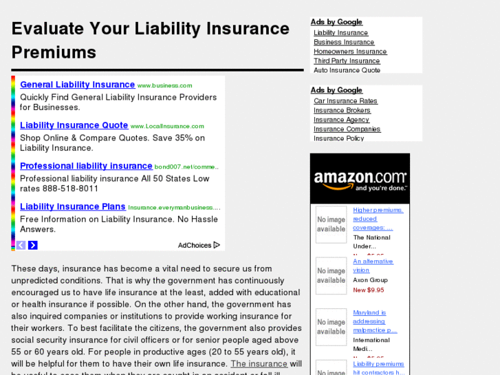 www.liabilityinsurancepremiums.com