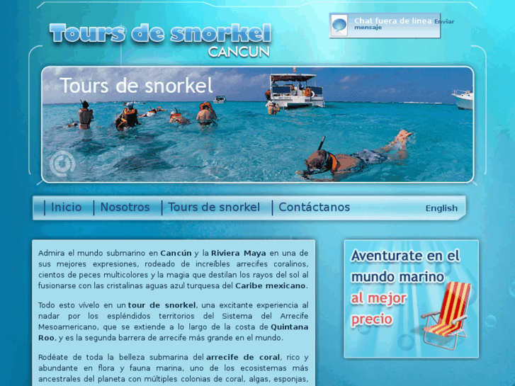 www.toursdesnorkel.com.mx