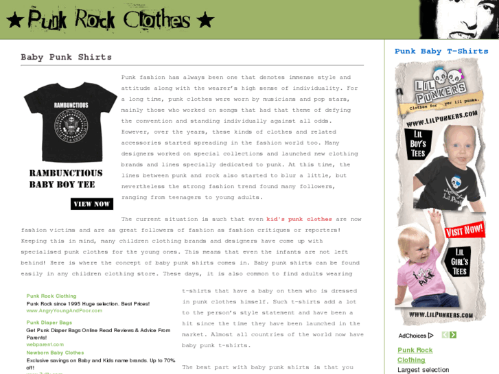 www.babypunkshirts.com