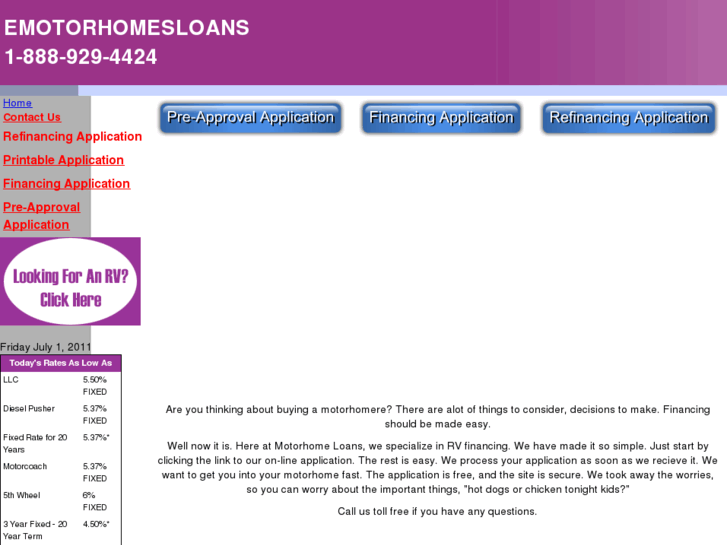 www.emotorhomesloans.com