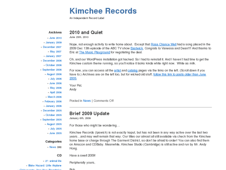 www.kimcheerecords.com