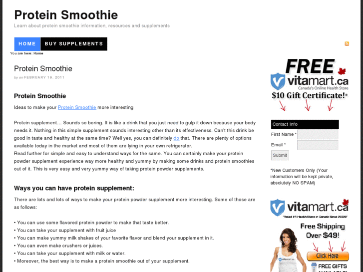 www.proteinsmoothie.net