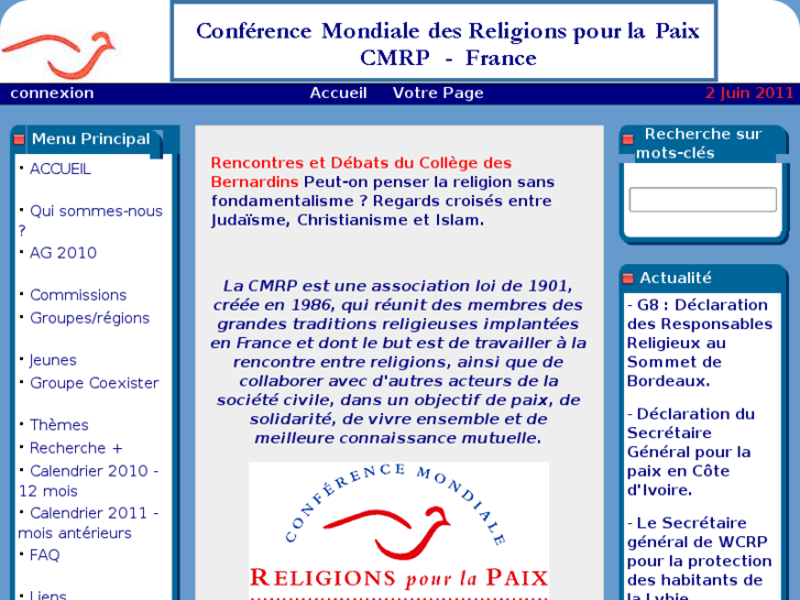 www.religionspourlapaix.org