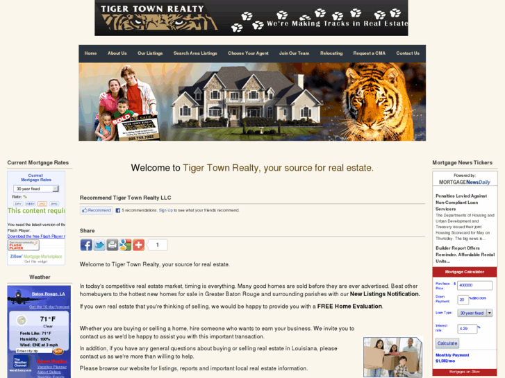 www.tigertownrealty.com