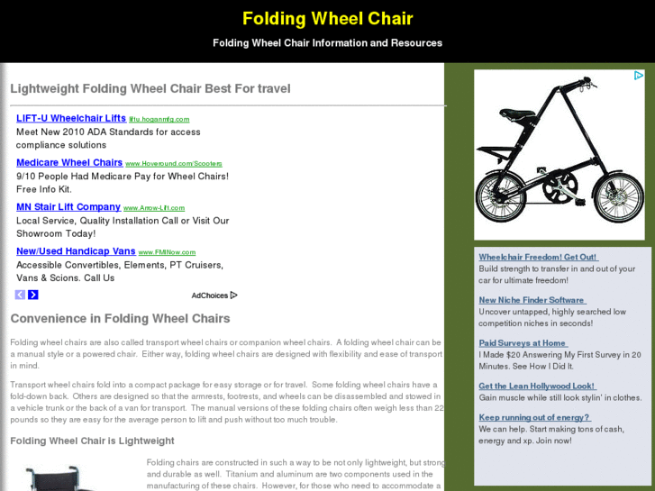 www.foldingwheelchair.info