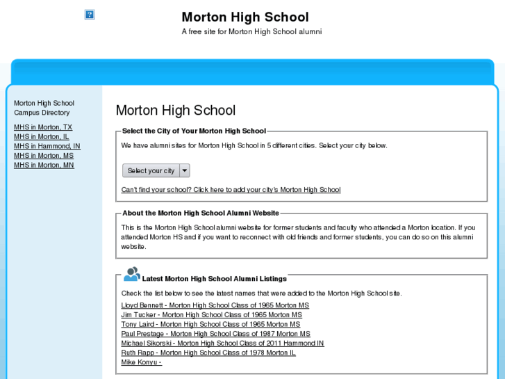 www.mortonhighschoolalumni.org