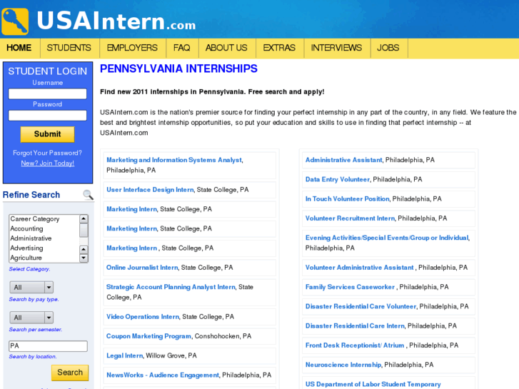 www.pennsylvaniaintern.com