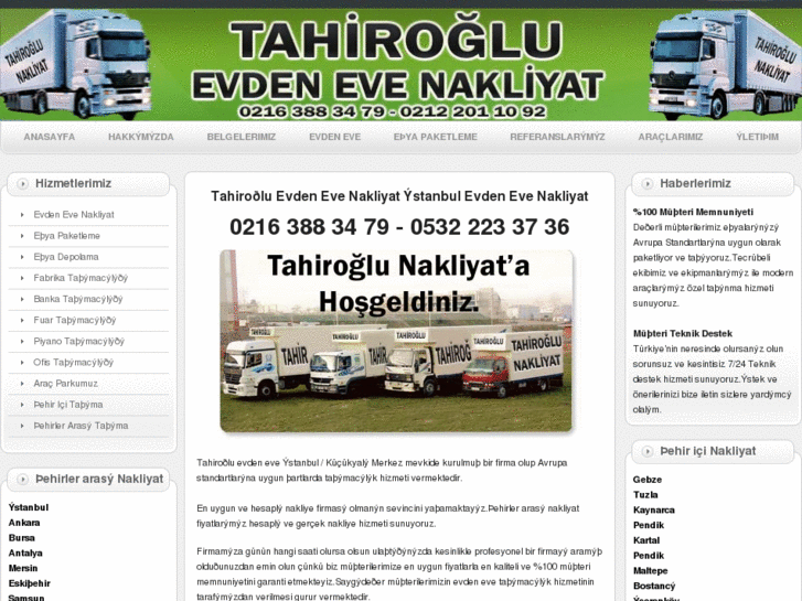 www.tahirogluevdenevenakliyat.com