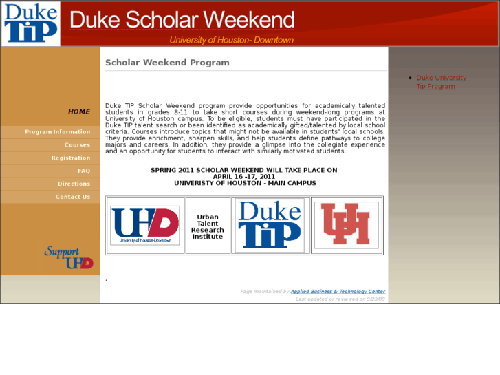 www.houstonscholarweekends.com