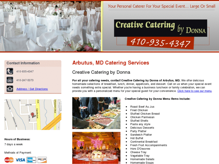 www.creativecateringbydonna.com