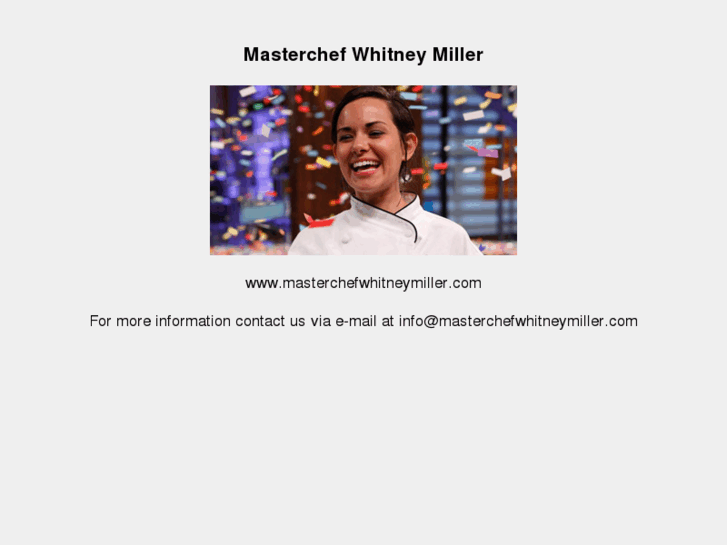 www.masterchefwhitneymiller.com