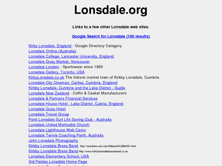 www.lonsdale.org