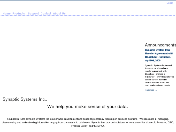 www.synapticsys.com