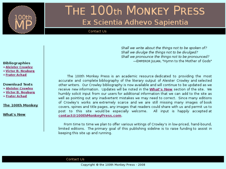 www.100thmonkeypress.com