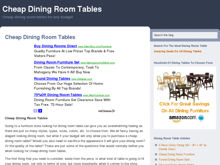 www.cheapdiningroomtables.net