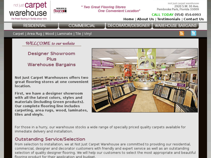 www.notjustcarpetwarehouse.com