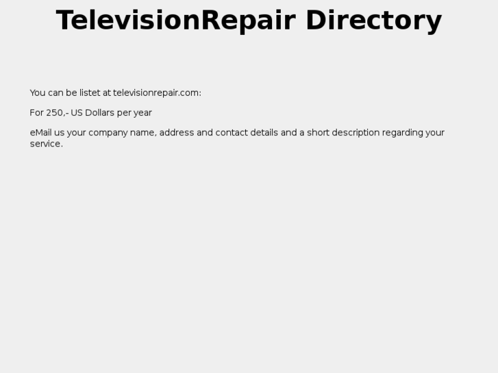 www.televisionrepair.com