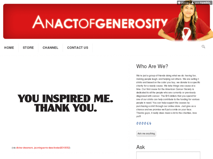 www.anactofgenerosity.org