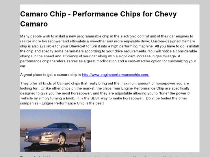 www.camarochip.com