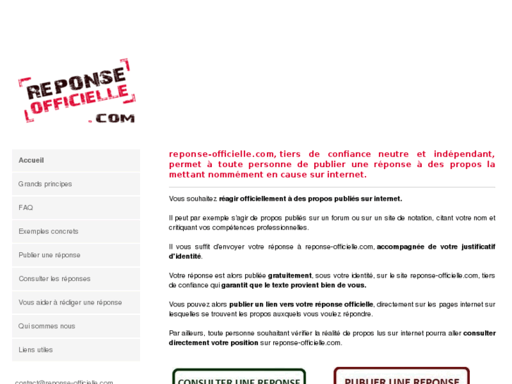 www.reponse-officielle.com