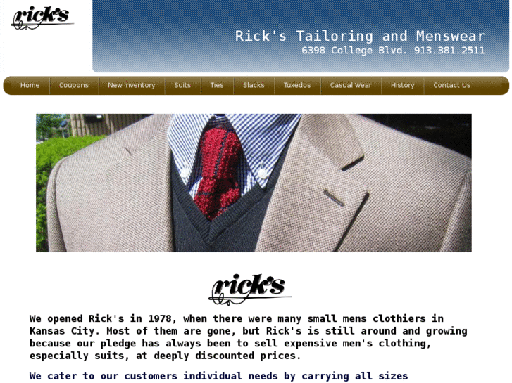 www.rickstailoringandmenswear.com