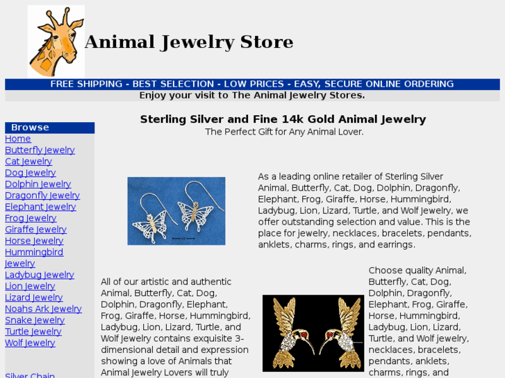 www.theanimaljewelrystore.com