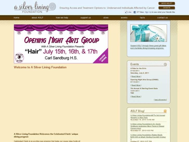 www.asilverliningfoundation.org