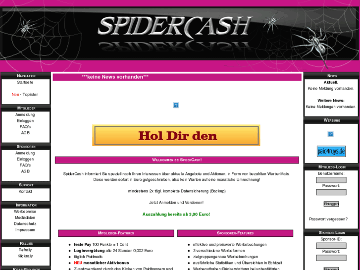 www.spidercash.net