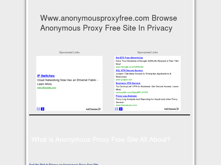 www.anonymousproxyfree.com