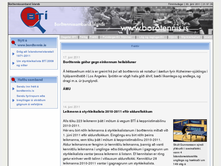 www.bordtennis.is