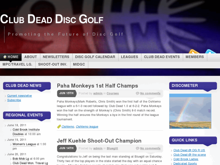 www.clubdeaddiscgolf.com