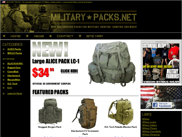 www.militarypacks.net