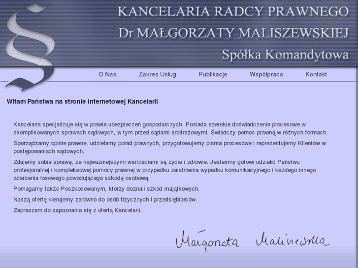 www.drmaliszewskakancelaria.com