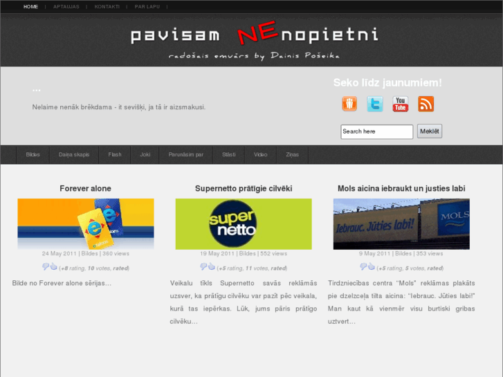 www.pavisamnenopietni.lv